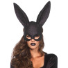Leg Avenue Masque Rabbit - Noir Pailleté
